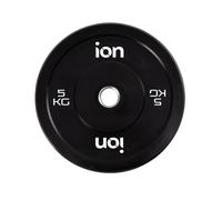 Disque pare-chocs olympique ION Fitness noir (1 unité) - 5kg