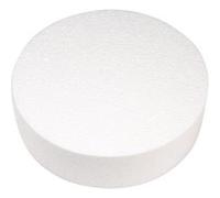Rayher 3000600 Sphère Polystyrène à 25cm x 7cm d épaisseur, pour Cake Pop, Blanc