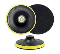 Disque Poncage 125mm, Patine Plateau Ponceuse avec Filetage M14, Disque Polissage Velcro, Pad Polissage pour Perceuse et Disque Meuleuse, Disque Ponceuse 125mm pour Bricolage et Atelier (2 pièces)