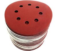 Disque Ponçage Papier Abrasif 125 mm 60 Disques PRO P40/60/80/120/180 8 Trous FR
