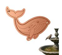 Disque Pour Bain D'Oiseaux En Cuivre | Avec Support Trois Points Toutes Saisons - Disque Nettoyant En Cuivre Animaux Marins,Pour les vacances anniversaire crémaillère extérieur bassin patio bols fonta