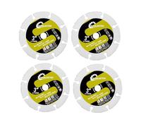 Disque pour Bois Carbure Tungstène - 75mm 4Pièces Découpeuse Disque pour Bois Caoutchouc Plastique Gypse Panneaux Fibre Verre Résidus Ciment SANLEETEK