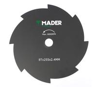 Disque pour débroussailleuse - 8 dents, 255 mm de diamètre, convient pour des coupes précises, haute durabilité et performance en jardinage. *