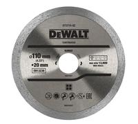 DEWALT Disque pour Scie à Carrelage Portative DWC410 à Sec ou à l'Eau 110x20mm DT3715-QZ