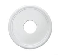Disque PU 33cm Peignable pour facile Disque PU 33cm Peignable | Finition blanche lisse, prêt à peindre, imitation plâtre réaliste, diamètre 33cm, style classique