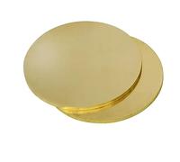 Disque rond en laiton H62, diamètre: 50mm, 100mm, 150mm, 200mm, épaisseur: 0,8mm, 1mm, 1,5mm, 2mm, 2,5mm, 3mm (taille: 2 pièces de 1x100mm)(3pcs 2x50mm)