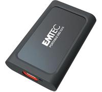 EMTEC Disque SSD Externe X210 Elite 2To - Disque Dur SSD Rétrocompatible USB 3.2 Gen1 et 2.0 - Technologie 3D NAND Flash - Câble USB-C 3.2 Gen2 vers USB-A et Coque de Protection Silicone Inclus