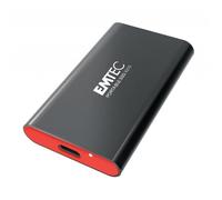 EMTEC - Disque SSD Portable Collection X210 Elite 512Go, 512GB - ECSSD512GX210 - 3D NAND Flash - 3.2 Gen2 - Câble USB-C 3.2 Gen2 vers USB-A Inclus - Boitier en Métal