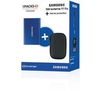 Disque SSD externe SAMSUNG Pack T7 1 To bleu + housse