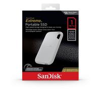 Disque SSD externe SanDisk Extreme Portable SDSSDE61W1TO 1 To Blanc USB 3.2 Gen 2
