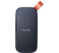 SanDisk 480Go Portable SSD, Disque SSD externe, des vitesses allant jusqu'à 520 Mo/s, Disque SSD NVMe externe, robuste SSD, crochet en caoutchouc robuste, Gris