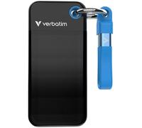 Verbatim Pocket SSD 2 To USB Type-C 3.2 Gen 2 (3.1 Gen 2) Noir, Bleu