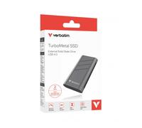 Disque SSD externe - VERBATIM - TurboMetal - 2 To - Gris