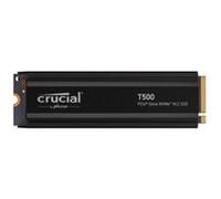 Disque SSD Interne Crucial® T500 1 To Noir avec dissipateur thermique Noir