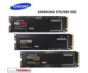 Disque SSD interne Samsung M2 NVMe 500 Go 990 PRO 250 Go, disque dur 980 1 To, disque dur 980 PRO M.2, 970 EVO Plus 2 To pour ordinateur portable
