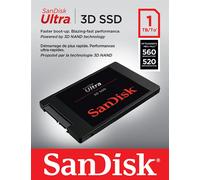Disque SSD Interne SanDisk Ultra 3D 1 To Noir + Rescu pro