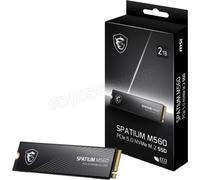 MSI SSD SPATIUM M560 – 2 To PCIe 5.0 10 300 Mo/s