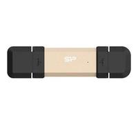 Disque SSD - SILICON POWER - DS72 - 250 Go - USB 3.2 - Chiffrement AES 256 bits Noir