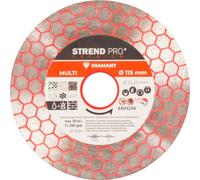 Disque Strend Pro Premium, 115 mm, hexagonal, diamant, disque à tronçonner, multi