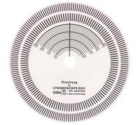 Disque Stroboscopique pour Platine Vinyle, Acrylique Blanc, Réglage Précis