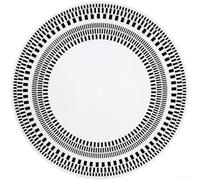 Disque stroboscopique pour tourne-disque vinyle | Outil de test double face en acrylique | Jauge d'étalonnage pour audiophiles (blanc)