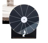 Disque tournant pour gagner - Roulette en bois de 28 cm - Accessoire de jeu amovible pour adultes et adolescents - Promoteur de fête - Récompenses - Fêtes de vacances - Réunion de famille - Naissance