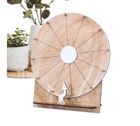 Disque tournant pour Les Prix | Roue Heureuse tournante en Bois de 28 cm, Accessoires de fête Amovibles pour Camp d'été, fêtes d'anniversaire, Adultes, Adolescents, réunions de Famille
