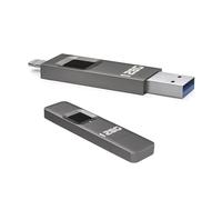 Disque U chiffré par empreinte digitale, téléphone portable, ordinateur, double usage, Transmission à grande vitesse, mémoire Flash 128 go pour téléphone/Pad/ordinateur,256G