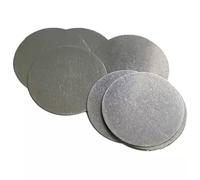 Disque Ultra-fin En Acier Inoxydable De 45mm, Épaisseur 0.1mm 0.2 0.3 0.5 1mm, Plaque Solide Circulaire Non Poreuse, Tampon Rond, 10 Pièces(45mmx0.3mm)