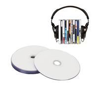 Disque Vierge DVD R, 4,7 Go, 16X, PC Robuste, Haute Vitesse Multi-usages Disque multimédia enregistrable, DVD Vierges Gravure pour Musique vidéo Photos Images fichiers MP3 (10 pièces)
