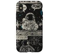 Disque Vinyle Astronaute DJ Beats Retro Galaxy Coque pour iPhone X/XS