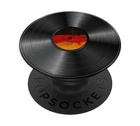 Disque Vinyle Audio Old Music avec Drapeau de l'Allemagne PopSockets PopGrip Adhésif