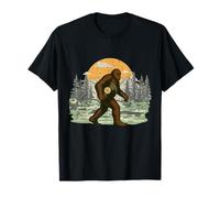 Disque Vinyle Bigfoot Sasquatch Forest Mountain Sunset T-Shirt