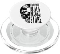 Disque Vinyle Collector Be At A Record Store Music Skull PopSockets PopGrip pour MagSafe
