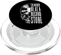 Disque Vinyle Collector Be At A Record Store Music Skull PopSockets PopGrip pour MagSafe