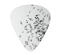 Disque vinyle déchiré et notes de musique volant dans les airs,Lot de 12 médiators de guitare, 3 épaisseurs différentes pour guitare acoustique, basse, ukulélé