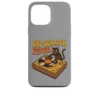 Disque Vinyle drôle DJ Chat Musique rétro Coque pour iPhone 13 Pro Max