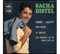 Disque Vinyle EP 45 Tours - LVDSM 1009 - Sacha Distel : Roméo et Juliette, Non Amore, Les hommes ça ne pense qu'à ça, Le Sifflet.