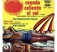 Disque Vinyle EP 45 tours - Vogue DVEP 95110 - Los Marcellos Ferial : Cuando Calienta el Sol - Llorando me dormi - Nini Rosso : Evelyne - Quel Vagabondo.