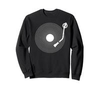 Disque Vinyle Fun, Vinyl rétro Design, Platine DJ, Pop Sweatshirt