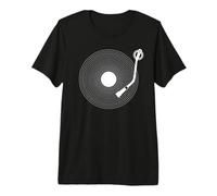 Disque Vinyle Fun, Vinyl rétro Design, Platine DJ, Pop T-Shirt Haut de Gamme