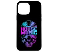 Disque Vinyle House Music DJ Music Lover Gothic Skull LP Coque pour iPhone 13 Pro Max