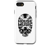Disque Vinyle House Music DJ Music Lover Gothic Skull LP Coque pour iPhone SE (2020) / 7/8