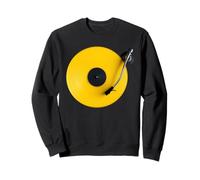 Disque Vinyle Jaune, Vinyl rétro Design, Platine DJ, Pop Sweatshirt