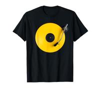 Disque Vinyle Jaune, Vinyl rétro Design, Platine DJ, Pop T-Shirt