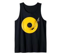 Disque Vinyle Jaune, Vinyle rétro Design, Platine DJ, Pop Débardeur