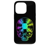 Disque Vinyle Lover Pride Rainbow Vintage Gothic Skull LP Coque pour iPhone 13 Pro