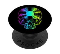 Disque Vinyle Lover Pride Rainbow Vintage Gothic Skull LP PopSockets PopGrip Adhésif