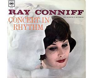 Disque Vinyle LP 33 Tours - CBS 62026 - RAY CONNIFF - "Concert in Rhythm" : Thèmes principaux de : Concerto N°1 de Tchaikovsky, Lac des cygnes de Tchaikovsky, Concerto N°2 Rachmaninoff, 5ème symphonie de Tchaikovsky, Early evening, Roméo et Juliette Tchaikovsky, Rhapsody in blue, I'm always chasing rainbows, Lady of Spain, On the trail, My reverie, Sérénade de Schubert.