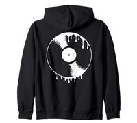 Disque Vinyle, Music, 33 Tours, rétro Vintage Liquide Fluide Sweat à Capuche